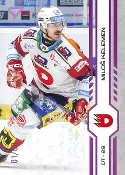 Milos Kelemen Pardubice Tipsport ELH 2024/25 SportZoo 2. serie Purple Iceberg /60 #263